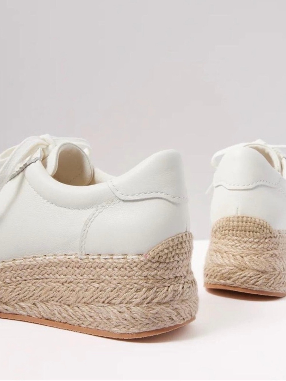 NWT Dolce Vita White Platform Jaja Espadrille Wedge Sneaker - Size: 9.5 - Picture 14 of 14